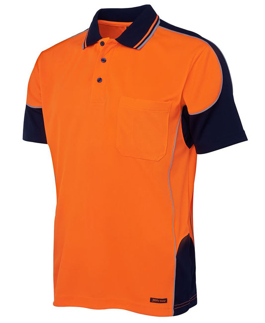 HI VIS CONTRAST PIPING POLO 6HCP4